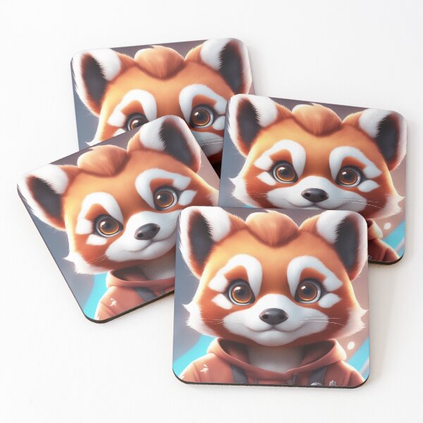Item preview,  Cute Red Panda Gaming Cartoon Vector Icon Illustration designed and sold by hjian8219.