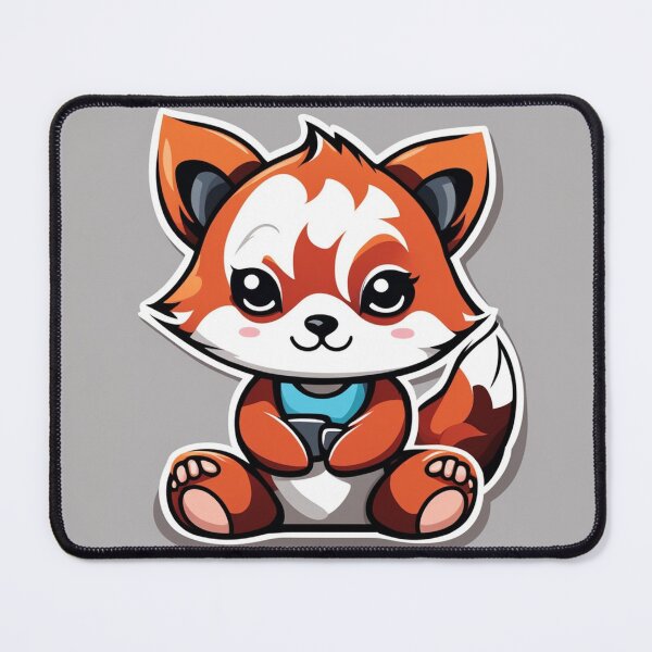 Item preview,  Cute Red Panda Gaming Cartoon Vector Icon Illustration designed and sold by hjian8219.