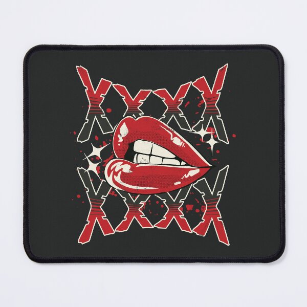 Item preview, XXXXXXXX Hot Lips - Red & Jet designed and sold by ORuaircDesigns.