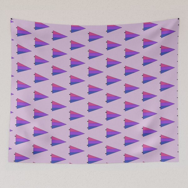 Item preview, Bi Pride Pennant (Black Outline) designed and sold by EmiMills.