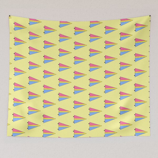 Item preview, Pan Pride Pennant (Black Outline) designed and sold by EmiMills.