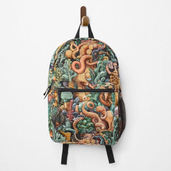 Item preview, Organic colored animals and plants pattern designed and sold by Art of Instine.