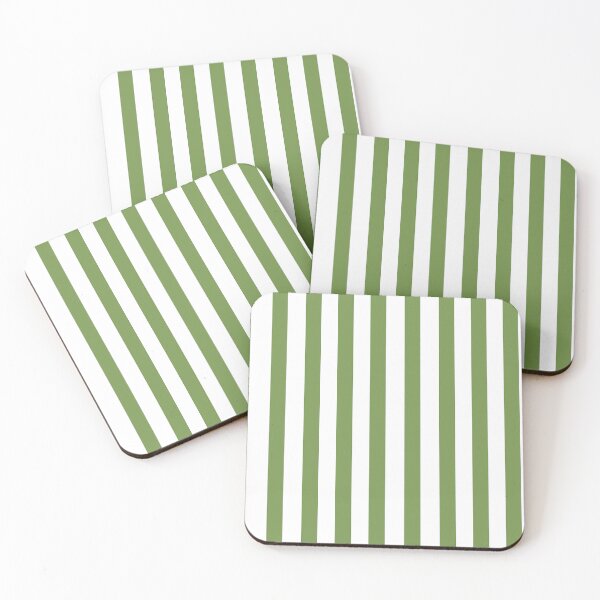 Item preview, Vertical wide and thick stripe fashion green and white colors designed and sold by Carlos Gudino.