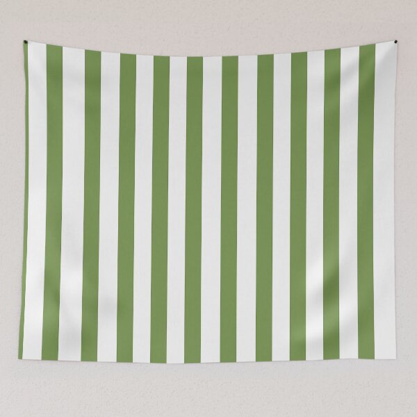 Item preview, Vertical wide and thick stripe fashion green and white colors designed and sold by Carlos Gudino.