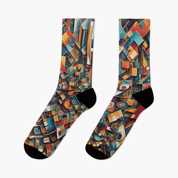 Item preview, The great wave of geometric cubism.  designed and sold by murielsfaith.