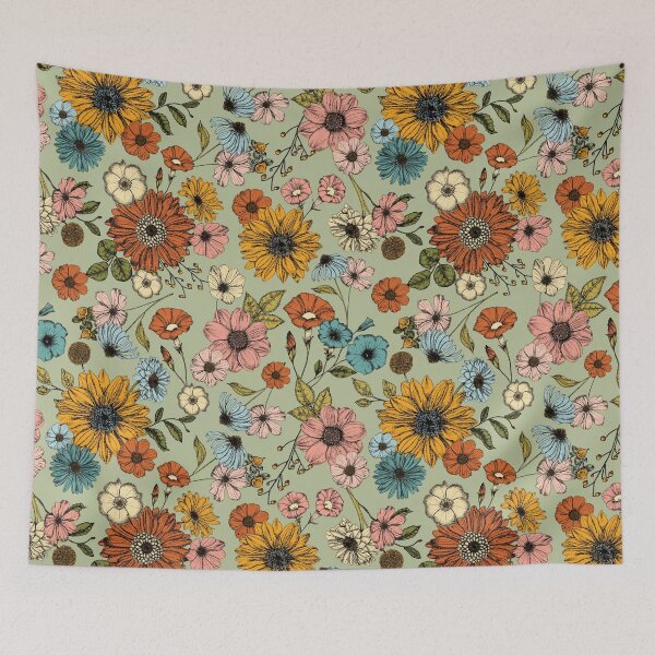 Item preview, Flower Medley Colourway 3 Medium designed and sold by greenerybywendy.
