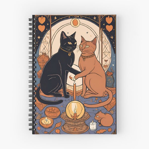 Item preview, Witchcraft Tarot Cats Kitty Magic Design  designed and sold by SZPdezigns.