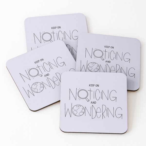 Item preview, Noticing & Wondering (Black) designed and sold by EmiMills.