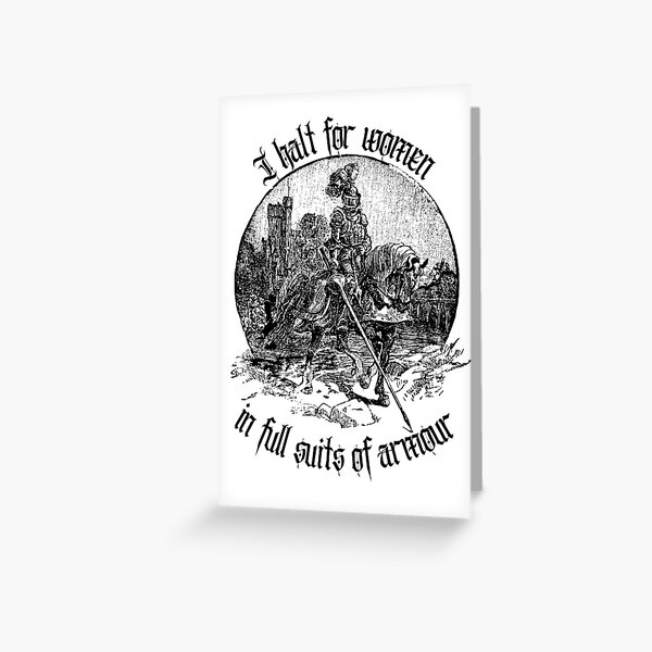 Item preview, I halt for women in full suits of armour designed and sold by Lady Emlyn Art.