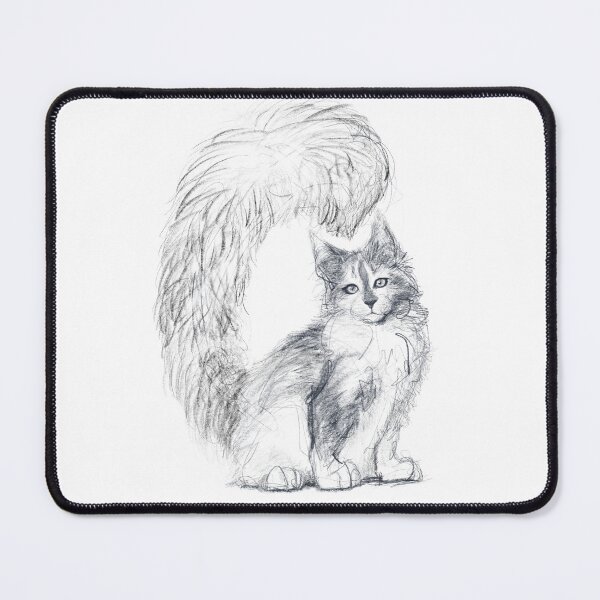 Item preview, Fluffy cat designed and sold by ISSYsART.