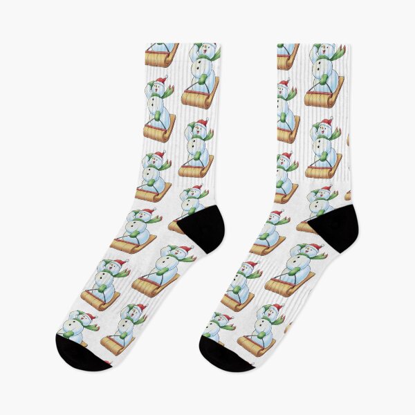Item preview, Snowman Sledding  designed and sold by Bootsin.