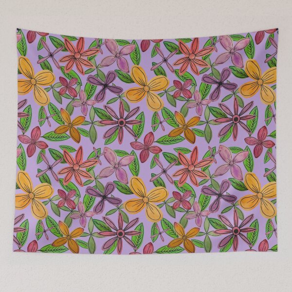 Item preview, A Bunch of Friendly Flowers  designed and sold by KakiDimock.