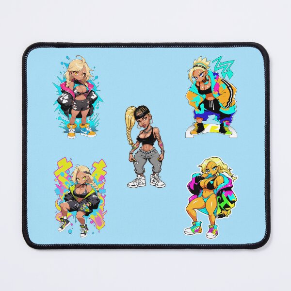 Item preview, Pack of 5 Beautiful Ghetto Girls Stickers designed and sold by InkwiseIA.
