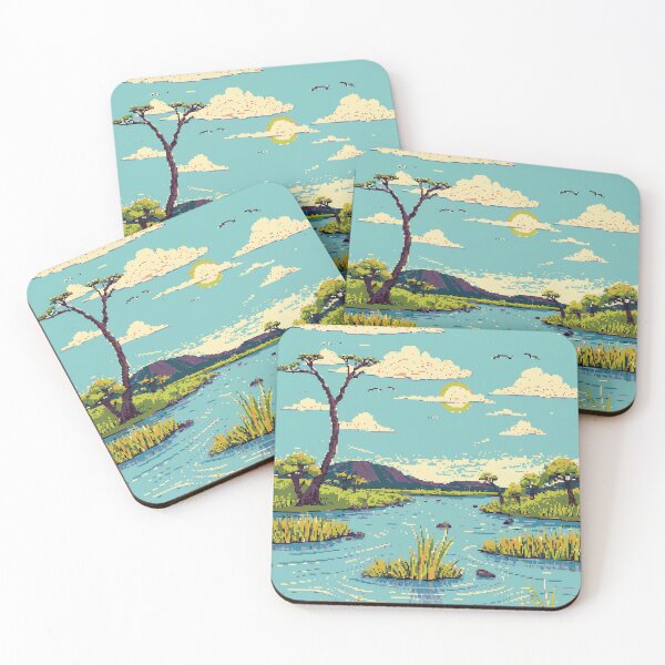 Item preview, Pixel Okavango Delta Oasis designed and sold by NaturePixel.