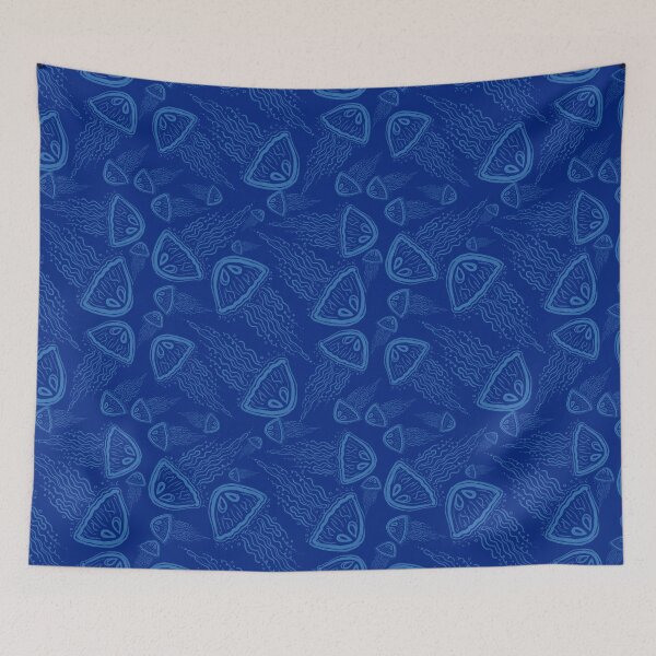 Item preview, Blue jellyfish  designed and sold by ookaiyah.