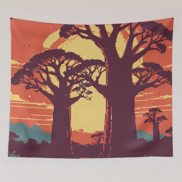 Item preview, Pixel Baobab Trees Majesty designed and sold by NaturePixel.