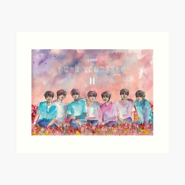 男性タレント BTS LoveYourself Art Print Amazon.com: Bangtan Boys BTS - Love Yourself 承 [Her