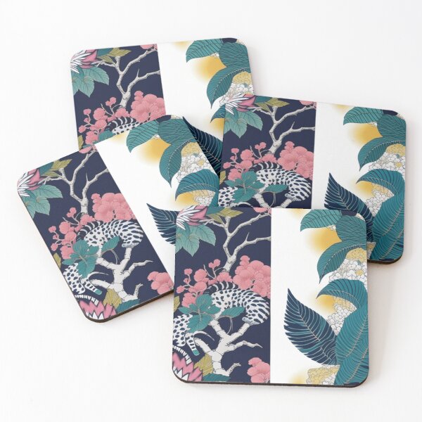 Item preview, Asian inspired split screen floral  designed and sold by Roxburylane.