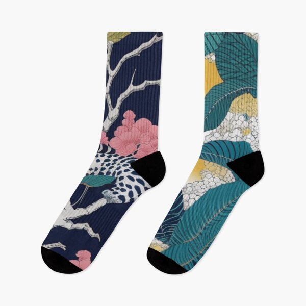 Item preview, Asian inspired split screen floral  designed and sold by Roxburylane.