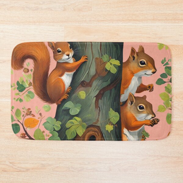 Item preview, Squirrels on the tree designed and sold by Ciervo Primavera.