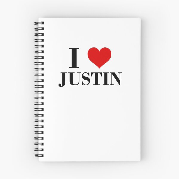 Item preview, I Heart Justin I Love Justin Diseño clásico Color claro designed and sold by TinyStarCanada.
