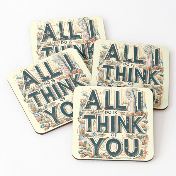 Item preview, think of you, typography designed and sold by maxmaj.
