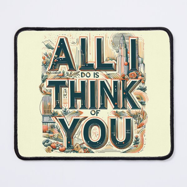 Item preview, think of you, typography designed and sold by maxmaj.