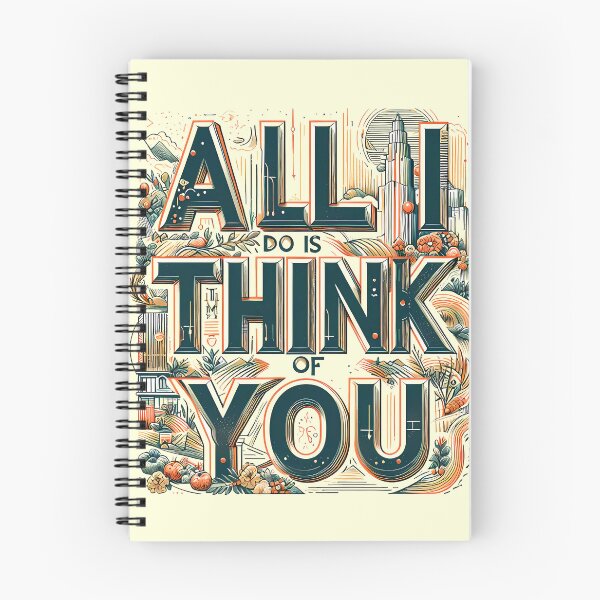 Item preview, think of you, typography designed and sold by maxmaj.