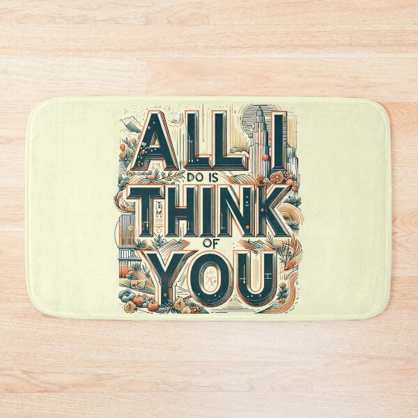 Item preview, think of you, typography designed and sold by maxmaj.