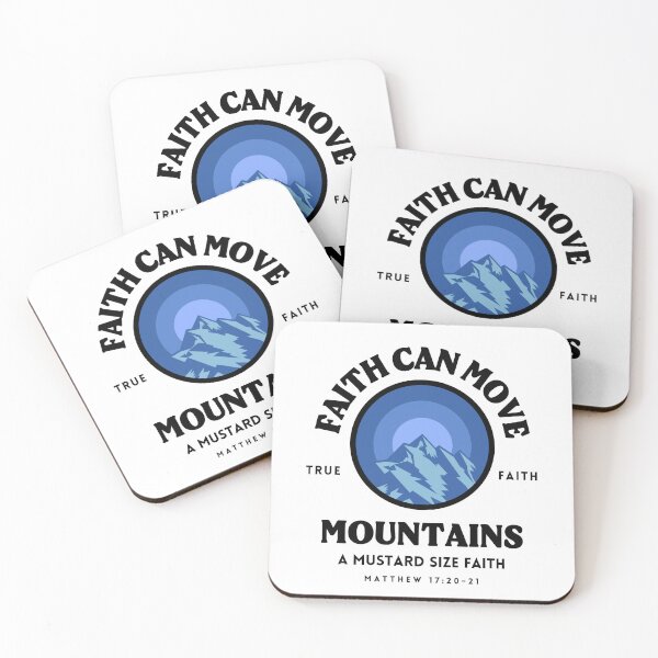 Item preview, Faith Can Move Mountains,Men's Bible Verse ,Women's Christian Gospel Quotes, Inspirational Christian Woman Design designed and sold by mattlee20.