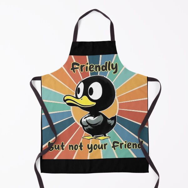 Item preview, Friendly Sarcastic Duck - Funny Cartoon and Retro Background designed and sold by HausKatz.