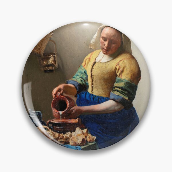 Artikelvorschau, Das Milchmädchen (ca. 1660) von Johannes Vermeer. Original aus dem Rijksmuseum. entworfen und verkauft von Jacqueline Huizenga.