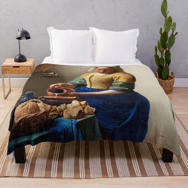 Item preview, The Milkmaid (ca. 1660) by Johannes Vermeer. Original from The Rijksmuseum. designed and sold by Jacqueline Huizenga.