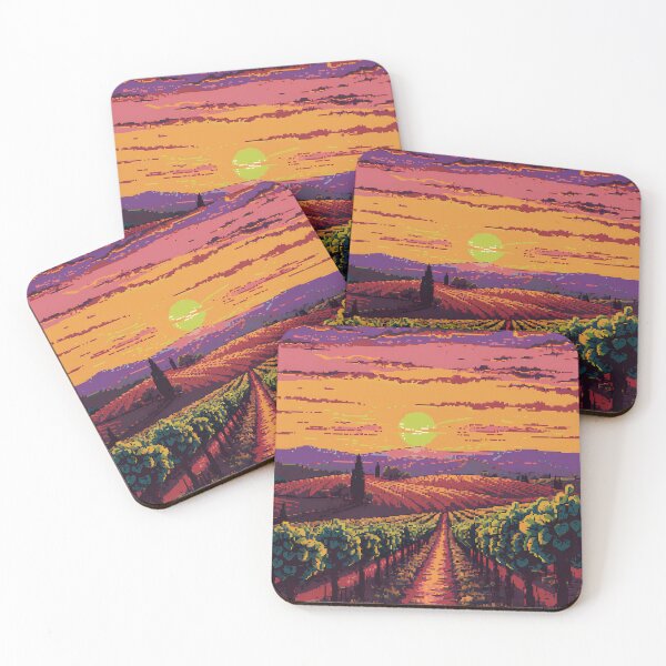 Item preview, Pixel Tuscany Vineyard Bliss designed and sold by NaturePixel.