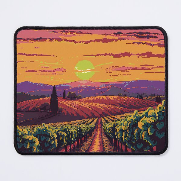 Item preview, Pixel Tuscany Vineyard Bliss designed and sold by NaturePixel.