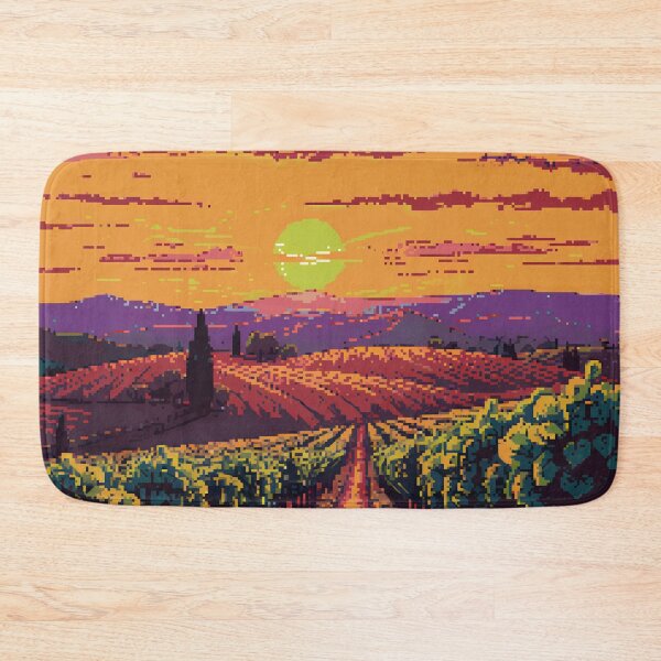 Item preview, Pixel Tuscany Vineyard Bliss designed and sold by NaturePixel.