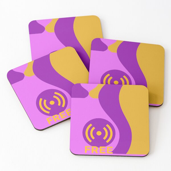Item preview, Free wave, fuchsia and yellow. designed and sold by Ciervo Primavera.