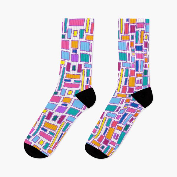 Item preview, Tasty Taffy- Colorful Blocks on White- Bright Colors- Candy Collection designed and sold by Janna Perry Designs.