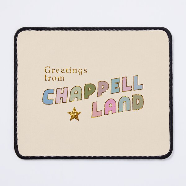 Item preview, Greetings from Chappell Land Vintage Postcard Gold Glitter Star designed and sold by aestheticqueen.