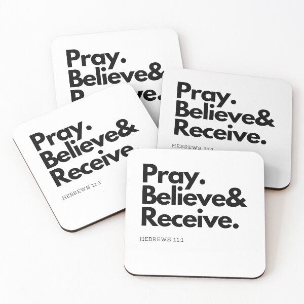 Item preview, Pray Believe and Receive Christian Quotes, Men's Bible Verse ,Women's Christian Gospel Quotes, Inspirational Christian Woman Design designed and sold by mattlee20.