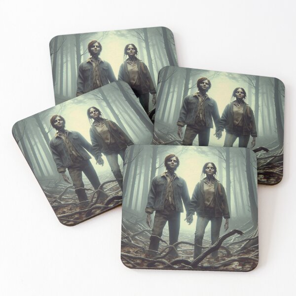 Item preview, Mysterious Dark Forest Love: Couple's Nighttime Embrace designed and sold by choder61.