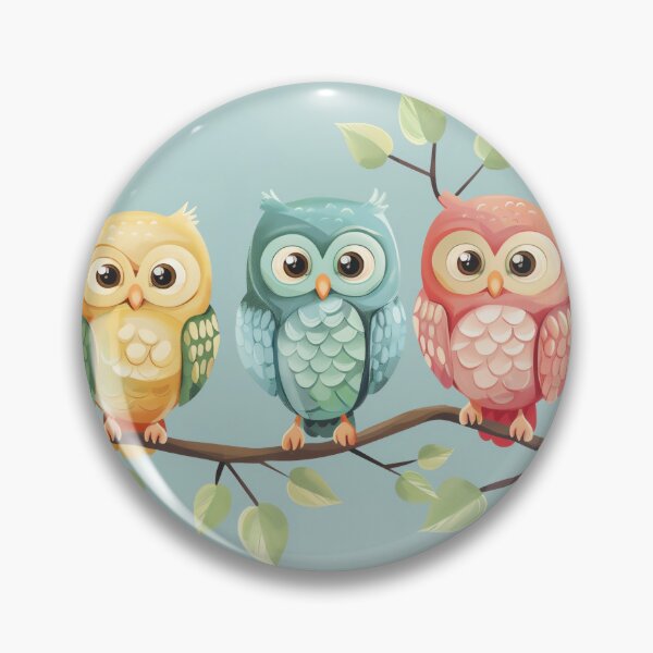 Item preview, Three Owls with Three colors designed and sold by Pattypatt29.