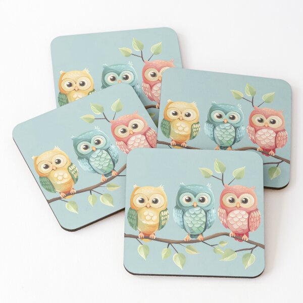 Item preview, Three Owls with Three colors designed and sold by Pattypatt29.