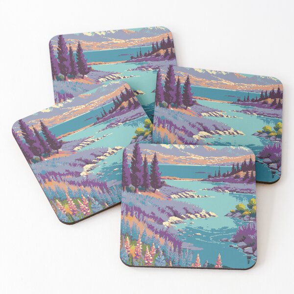 Item preview, Pixel Lake Tekapo designed and sold by NaturePixel.