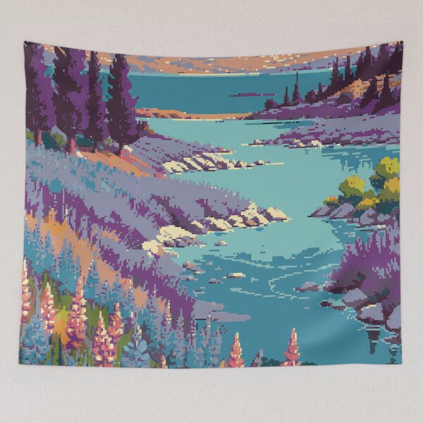 Item preview, Pixel Lake Tekapo designed and sold by NaturePixel.