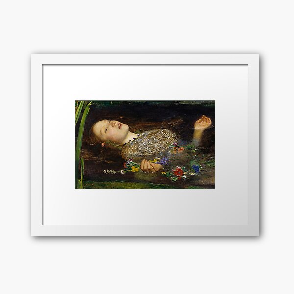 OPHELIA - JOHN EVERETT MILLAIS Framed Art Print