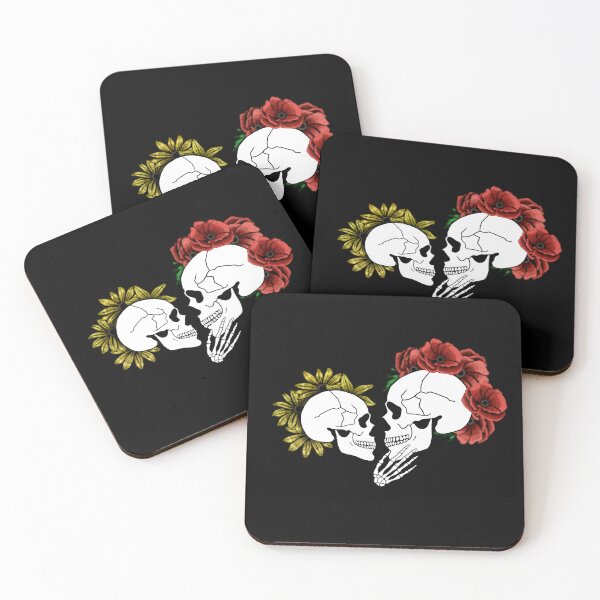 Item preview, Skulls and Floral Mohawks designed and sold by ArtAndBliss.
