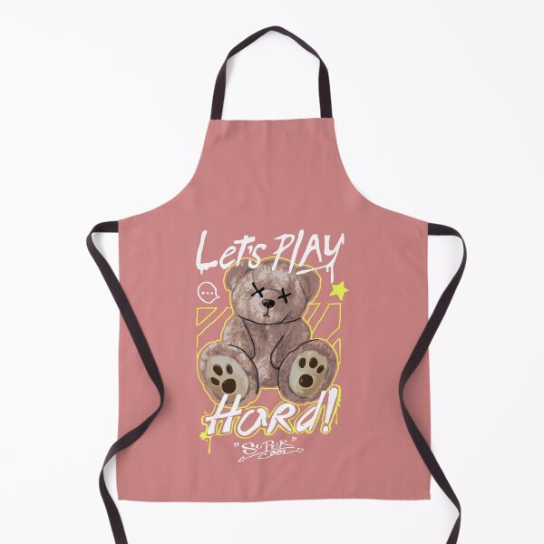 Item preview, Lets Play Hard Teddy Bear Graphic designed and sold by Mad People Clothing.
