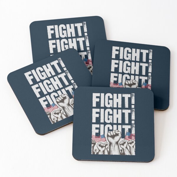 Item preview, Show Your Trump Pride with Bold Raised Fists: FIGHT-FIGHT-FIGHT Distressed Grunge Trump Supporters Unite USA theme Design for the Proud Youth and True American Souls designed and sold by zenturtlemerch.
