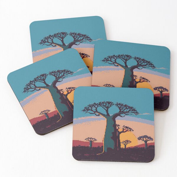 Item preview, Pixel Baobab Trees designed and sold by NaturePixel.